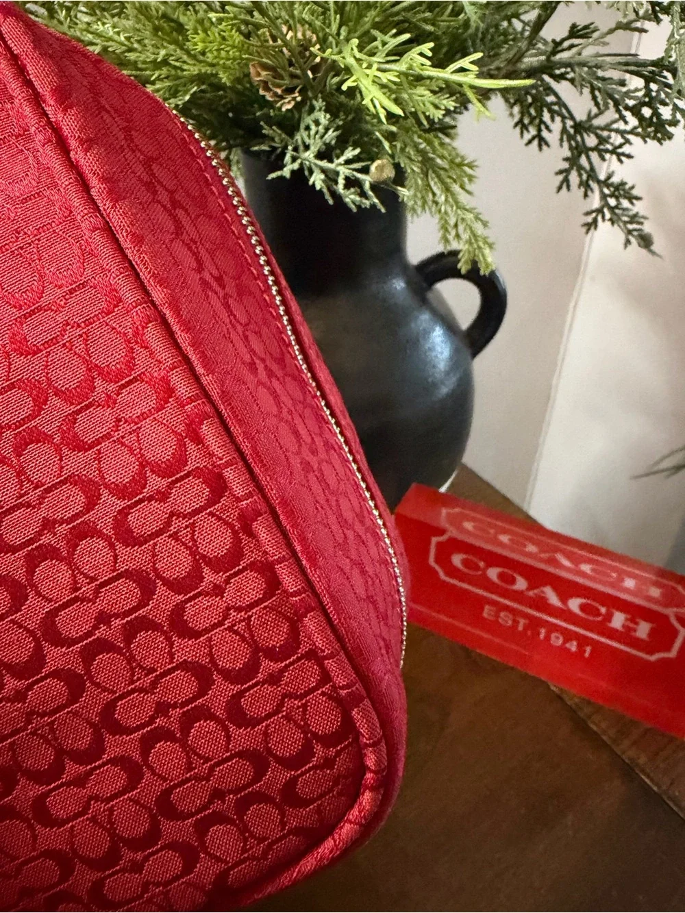 Coach Vintage Signature Cosmetic Bag